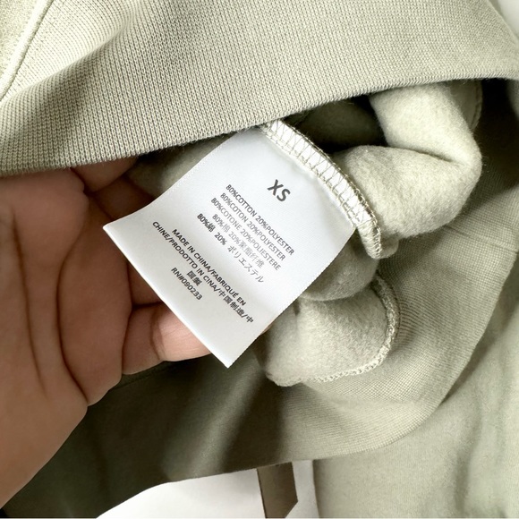 Essentials Green 1/2 Zip Pullover Sweatshirt - Picture 5 of 10